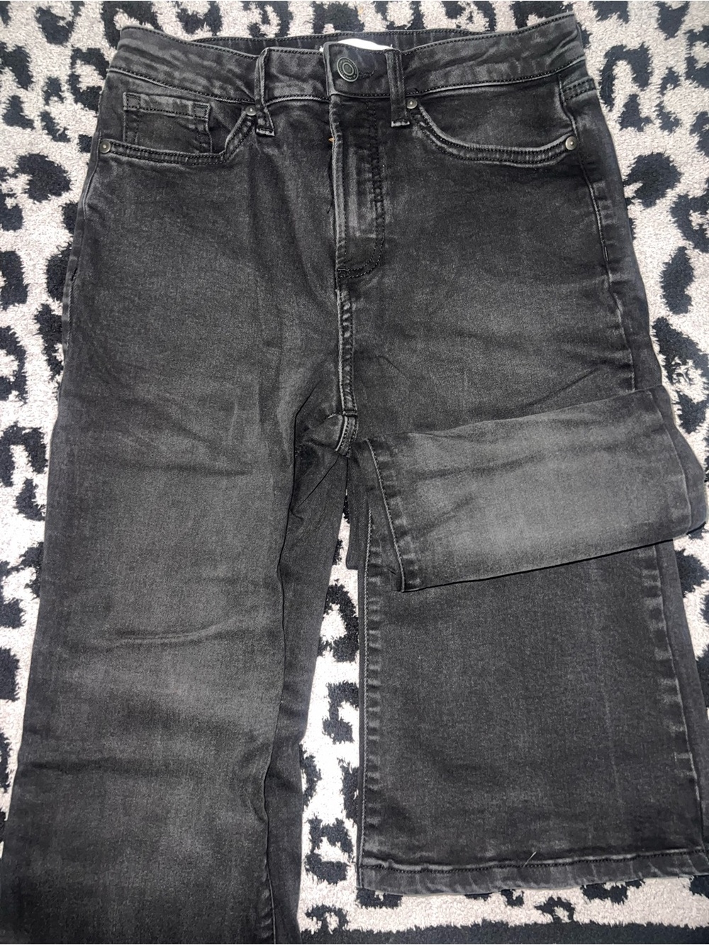 LC Bootcut Black Faded Jeans